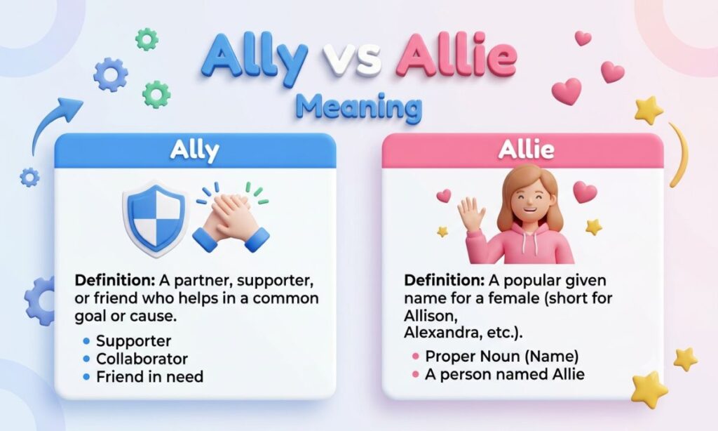 Ally vs Allie Meaning