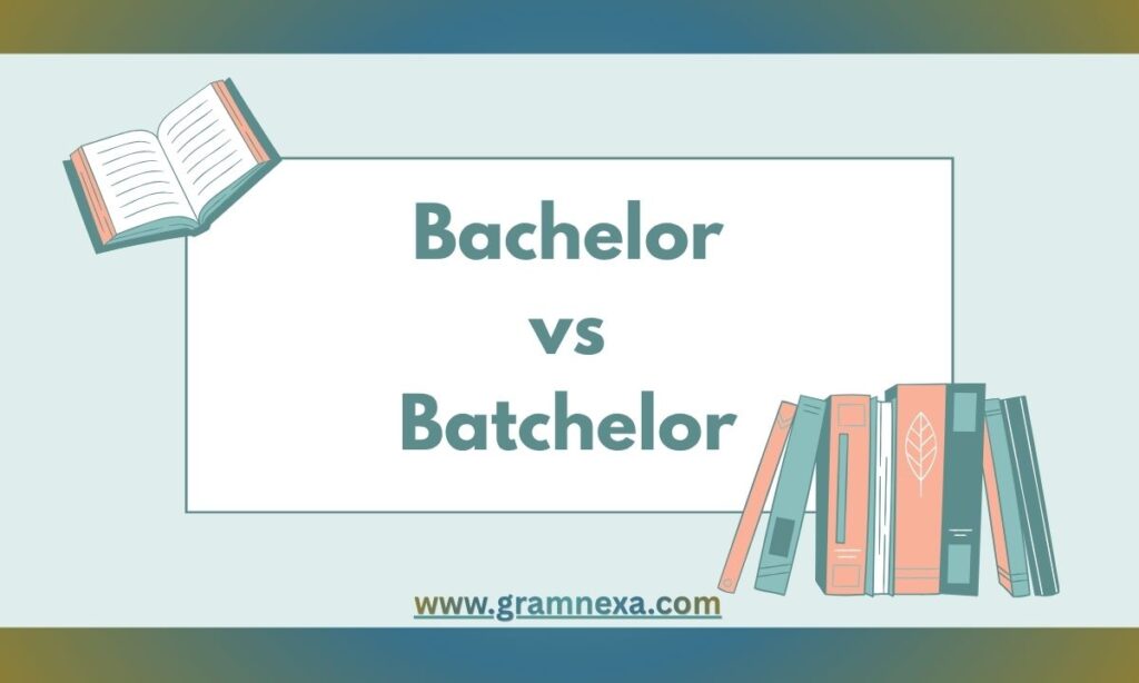Bachelor vs Batchelor