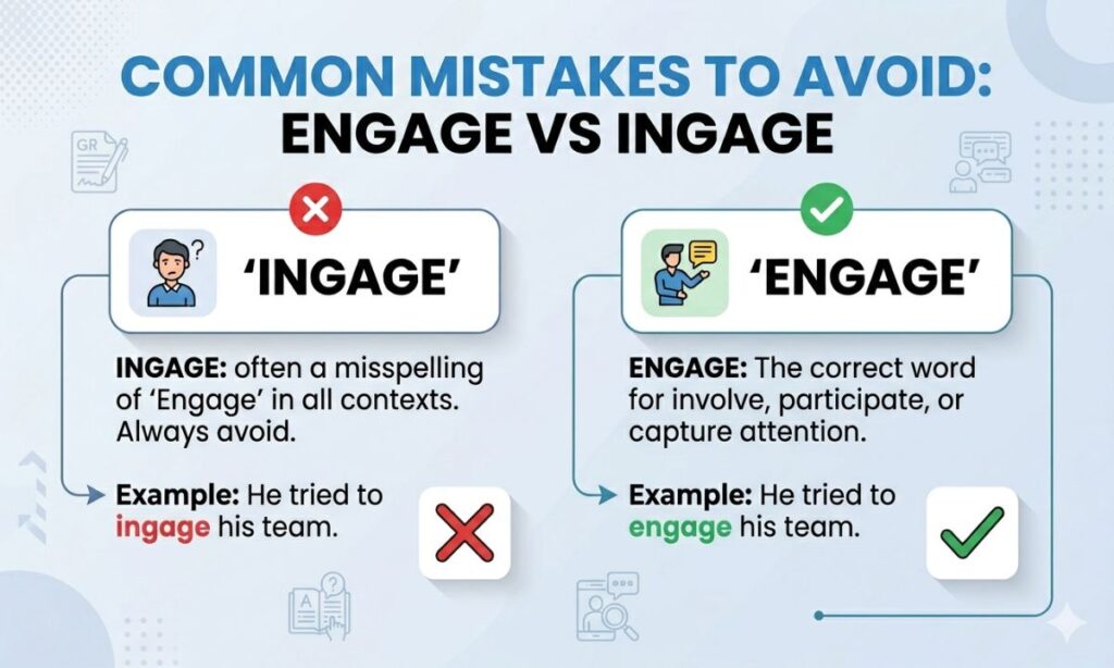Common Mistakes To Avoid Engage vs Ingage