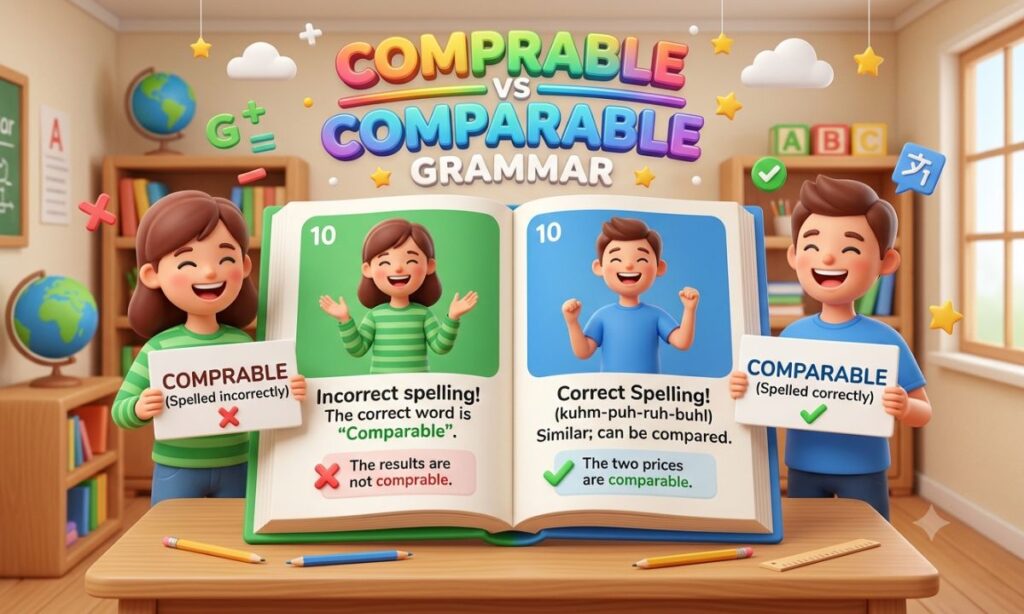 Comprable vs Comparable Grammar