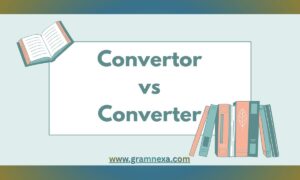 Convertor vs Converter