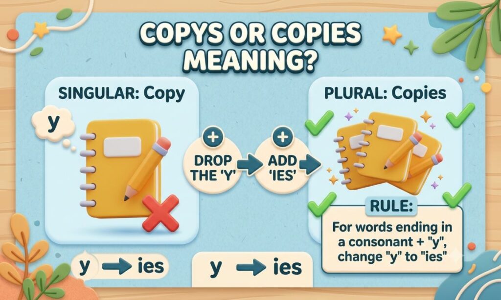 Copys or Copies Meaning