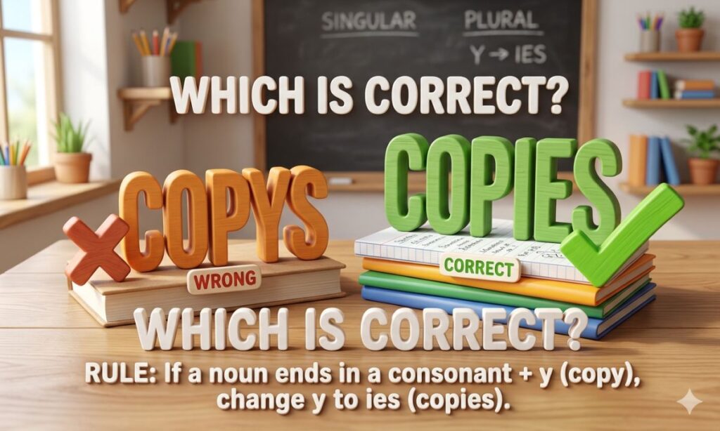 Copys or Copies Which is Correct