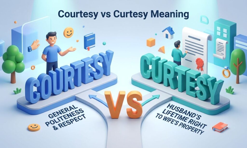 Courtesy vs Curtesy Meaning