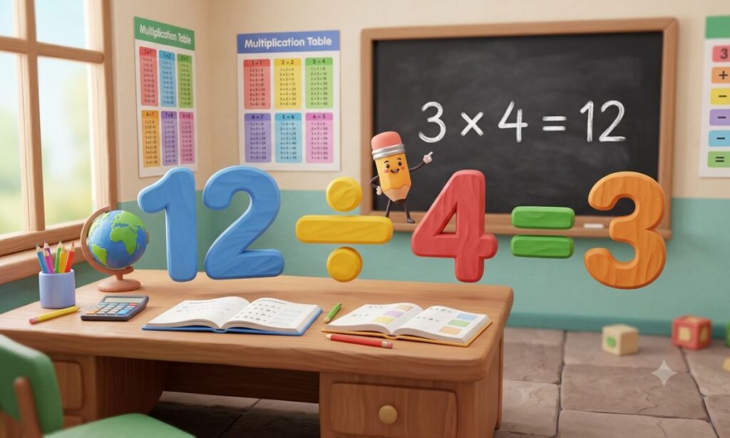Devide or Divide in Multiplication and Math
