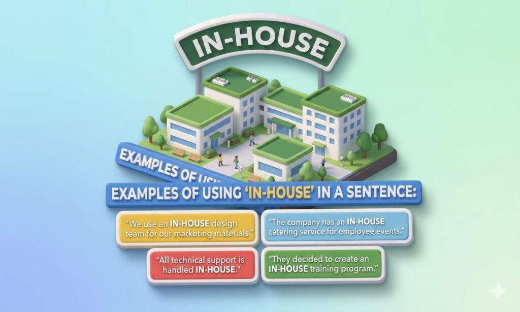 Examples of using 'In-house' in a sentence