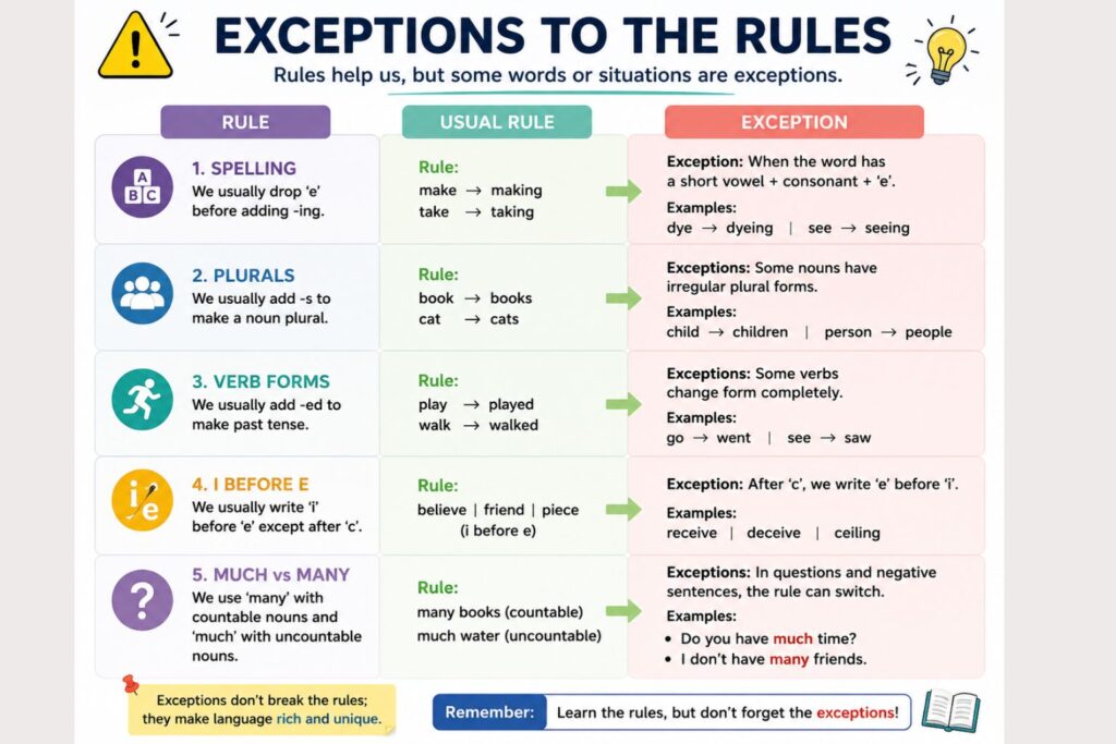 Exceptions To The Rules