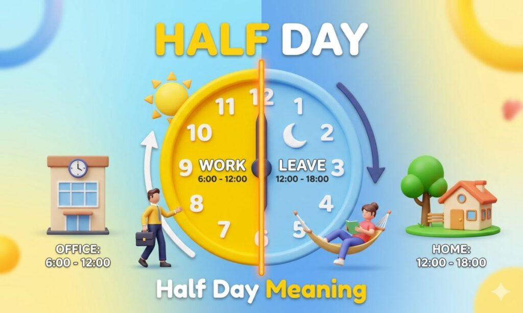 Half Day or Half Day Meaning