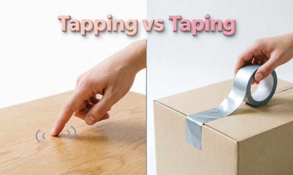 How To Properly Use Tapping And Taping In A Sentence