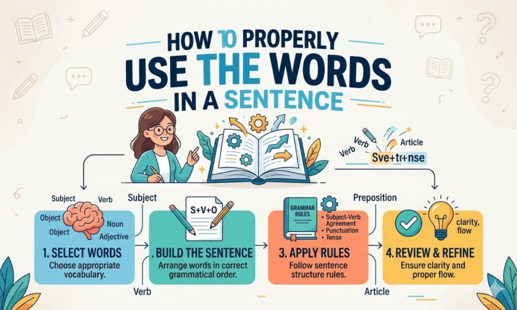 How To Properly Use The Words In A Sentence