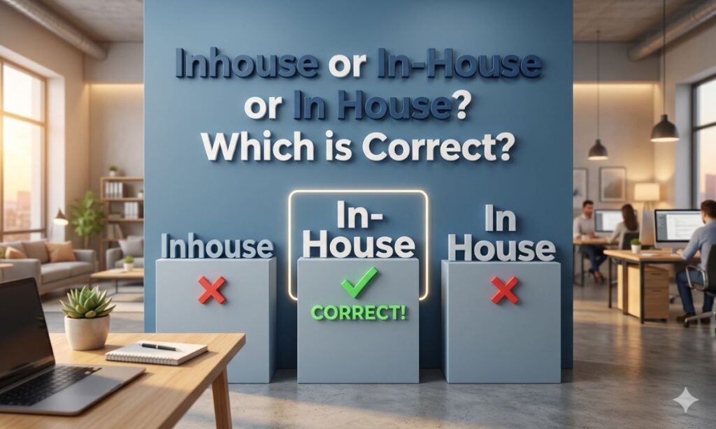 Inhouse or In-House or In House Which is Correct