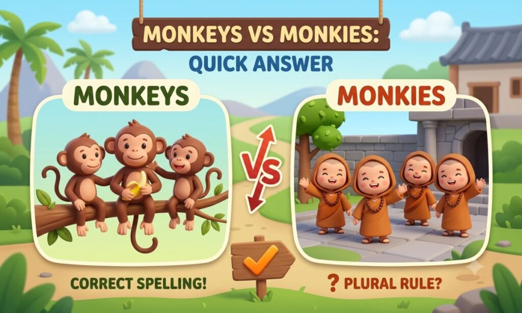 Monkeys vs Monkies Quick Answer