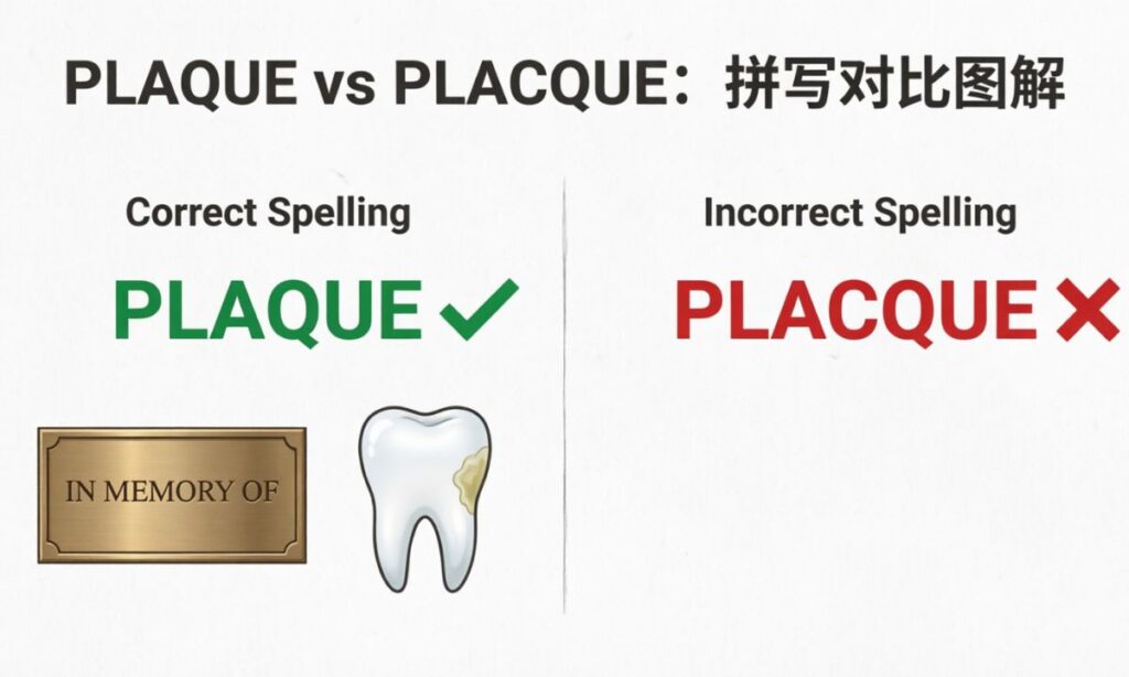 Placque vs Plaque Meaning