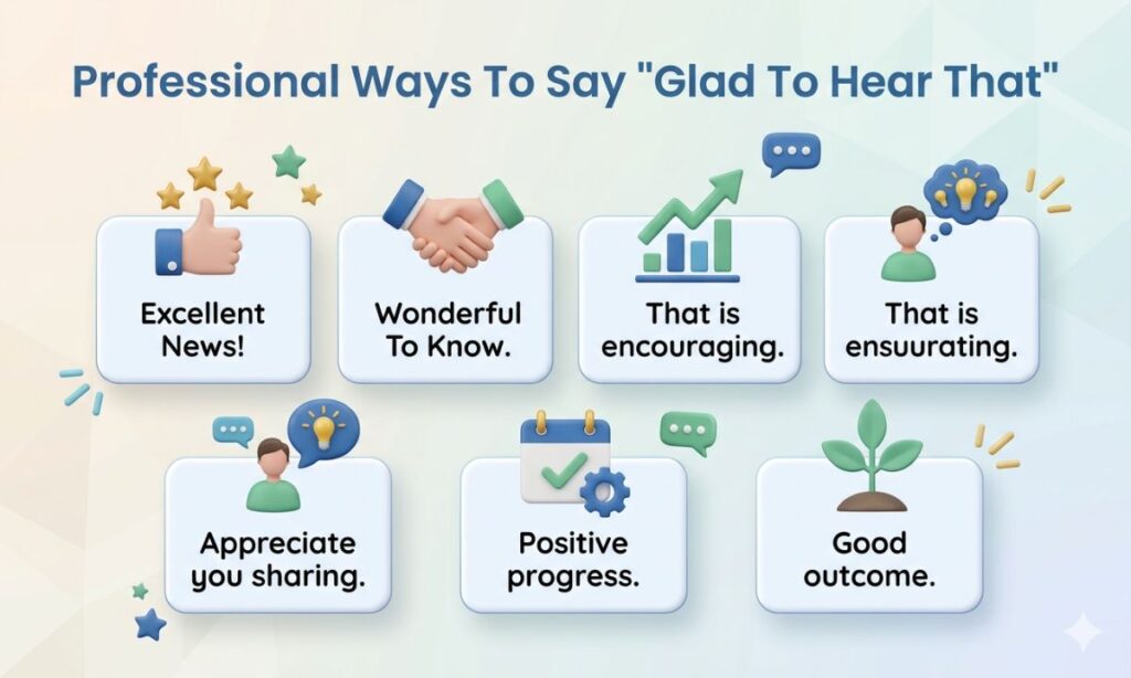 Professional Ways To Say Glad To Hear That
