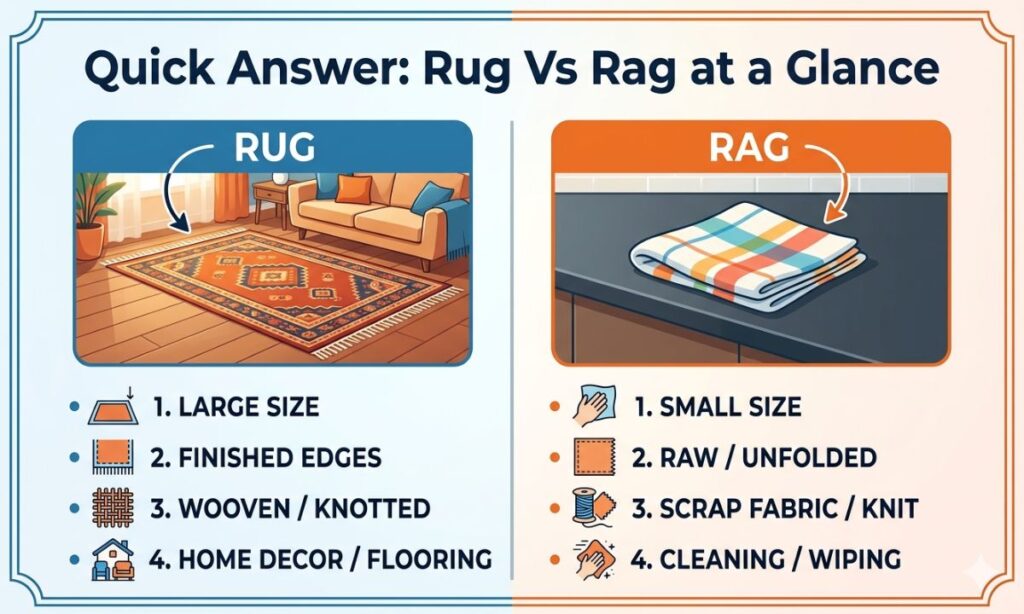 Quick Answer Rug Vs Rag at a Glance