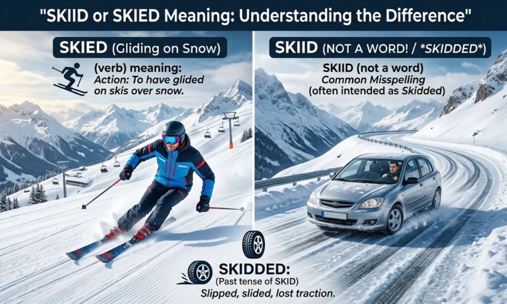 Skiid or Skied Meaning