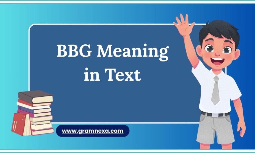 BBG Meaning in Text