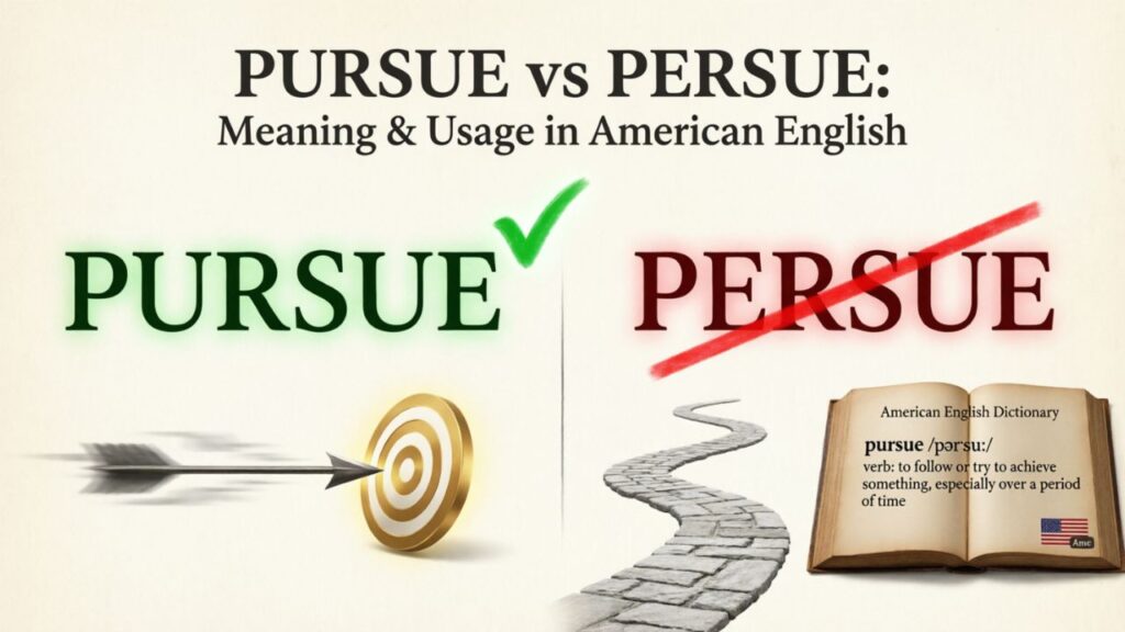 Meaning and Usage of Pursue in American English