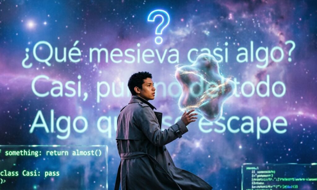 What Does Casi Algo Mean